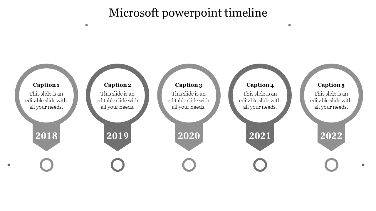 microsoft powerpoint timeline-5-Gray